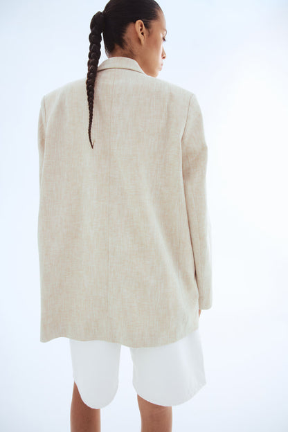 H&M Linen-Blend Blazer