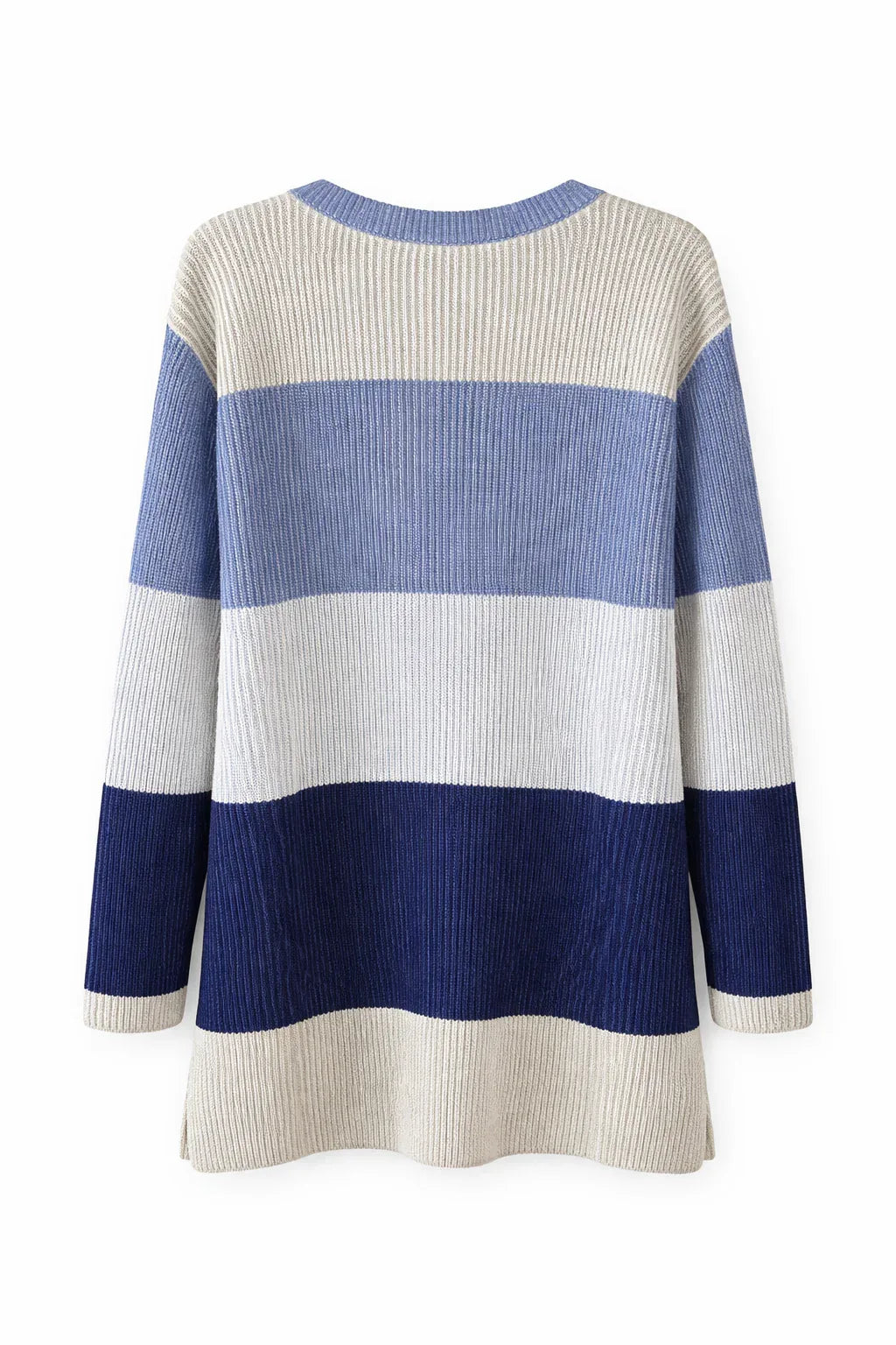 Lands' End Cotton Ribbed Knit V-Neck Jumper Dress - Gomix Brands Outlet