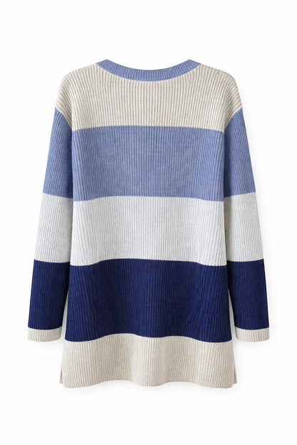 Lands' End Cotton Ribbed Knit V-Neck Jumper Dress - Gomix Brands Outlet
