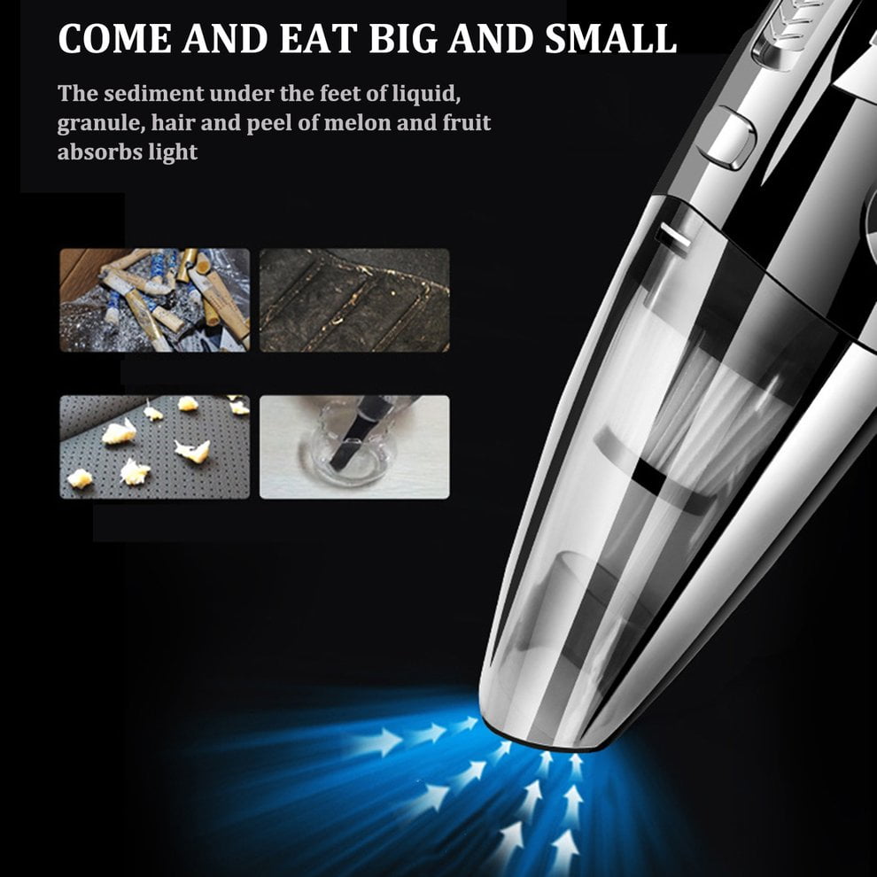 Powerful Cordless Car Vacuum Cleaner: Dry & Wet, Portable Handheld Auto Cleaner