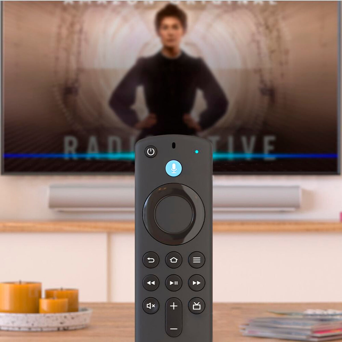 HOMUHOMU L5B83G Replacement Voice Remote Control for Fire TV Stick Black