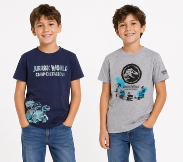Pepperts! Boys T‑Shirt Set Jurassic Park 2‑pcs