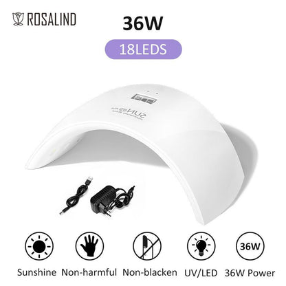 ROSALIND Professional All-in-One Manicure Set with LED/UV Lamp