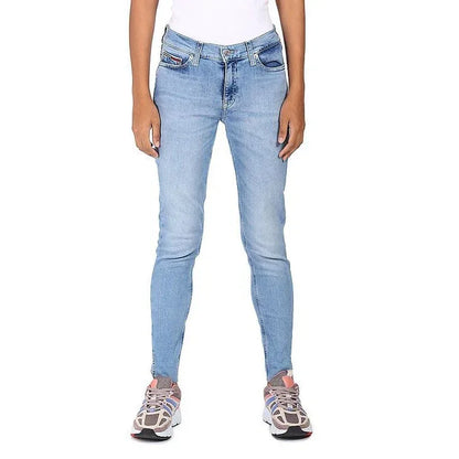 Tommy Hilfiger men's Light Blue Mid-Rise Skinny Ankle-Length Stretch Jeans - Gomix Brands Outlet