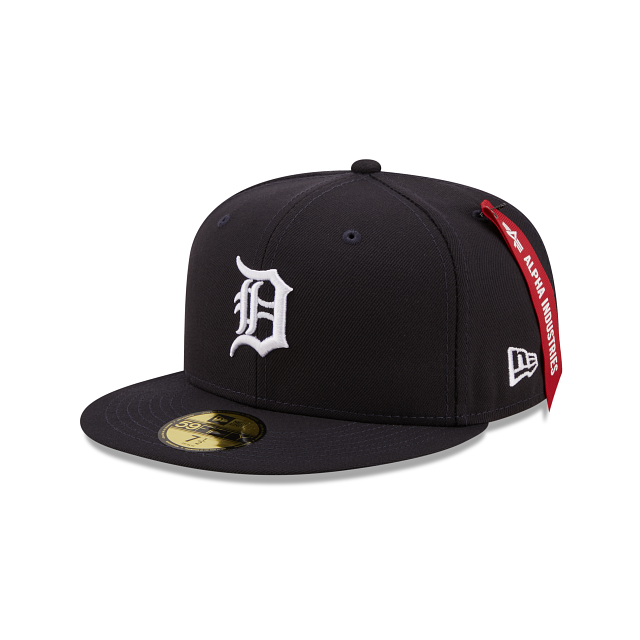 Alpha Industries Detroit Tigers 59FIFTY Fitted Cap with Green Undervisor