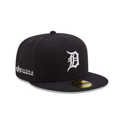 Alpha Industries Detroit Tigers 59FIFTY Fitted Cap with Green Undervisor