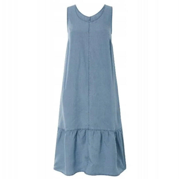 Esmara Women's Summer Tencel Midi Dress Light Blue 38
