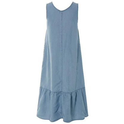 Esmara Women's Summer Tencel Midi Dress Light Blue 38