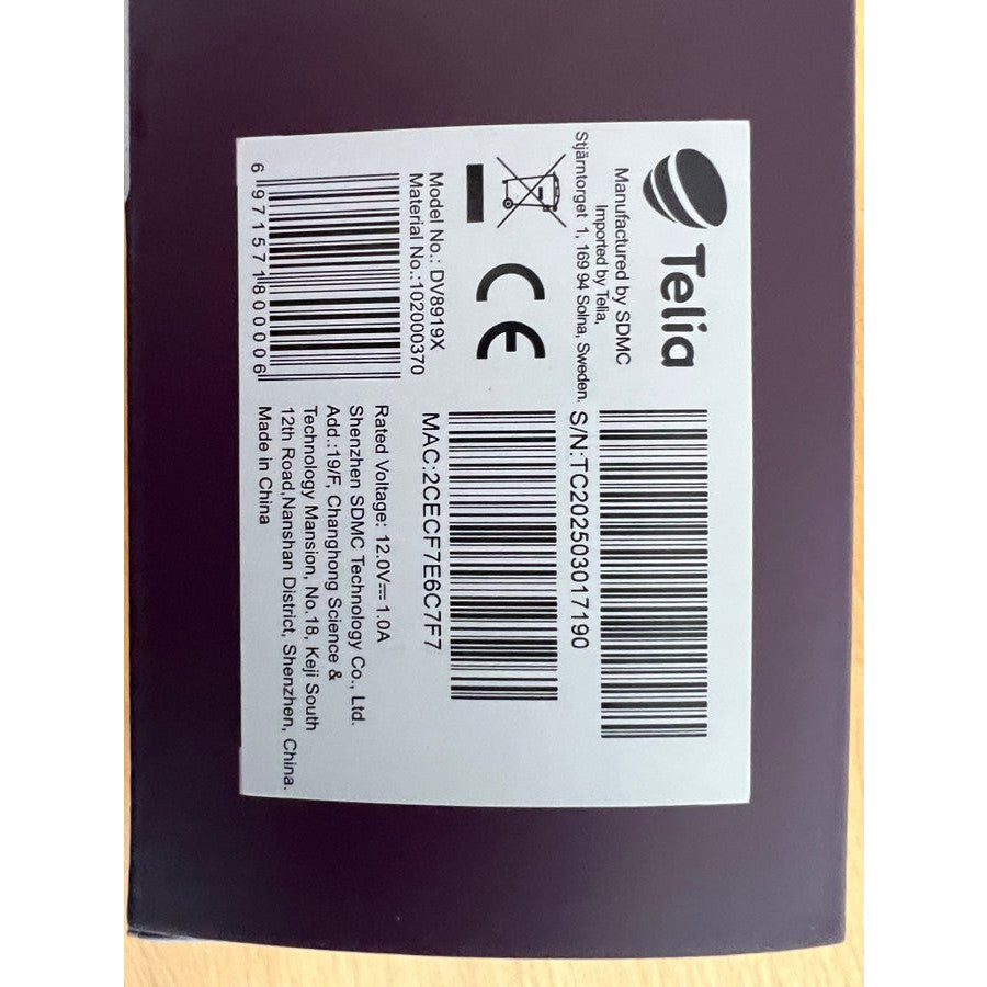 Telia Play Unopened TV Streaming Box DV8919X for Smart Home Entertainment