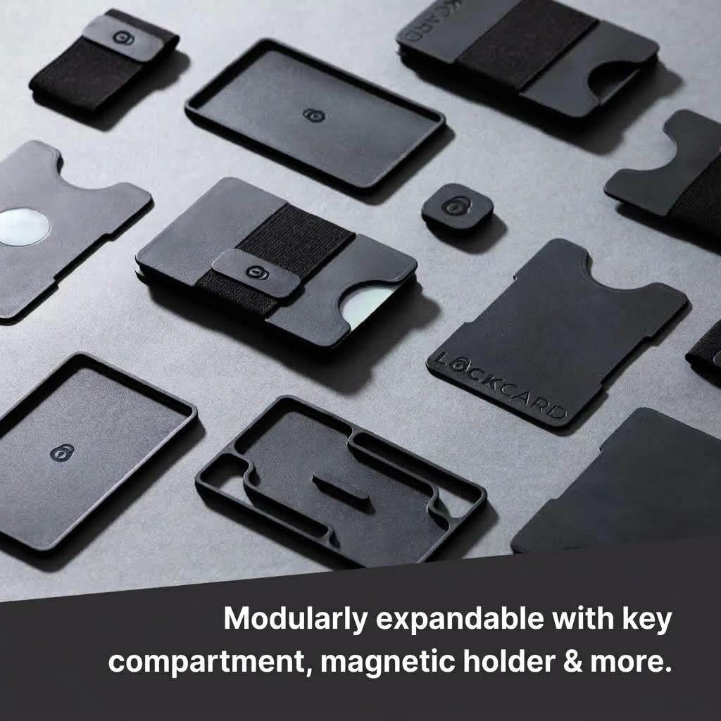 Lockcard Slim Wallet 4-Piece Bundle