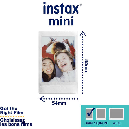 Fujifilm Instax Mini Twin Pack Instant Film, 20 White Photos