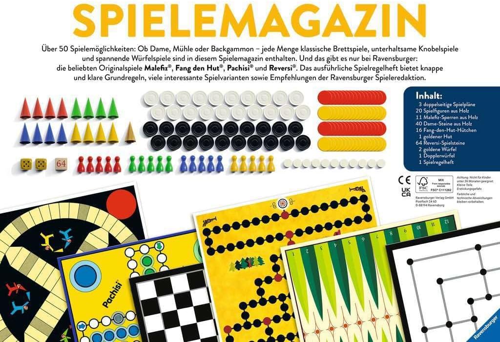 Ravensburger Game Magazine – 50 Classic Board Games for Family