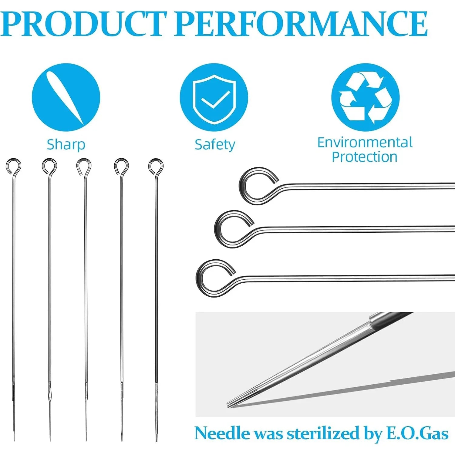 ATOMUS 100pcs Mixed Disposable Tattoo Needles – Sterile Stainless Steel Set - Gomix Brands Outlet