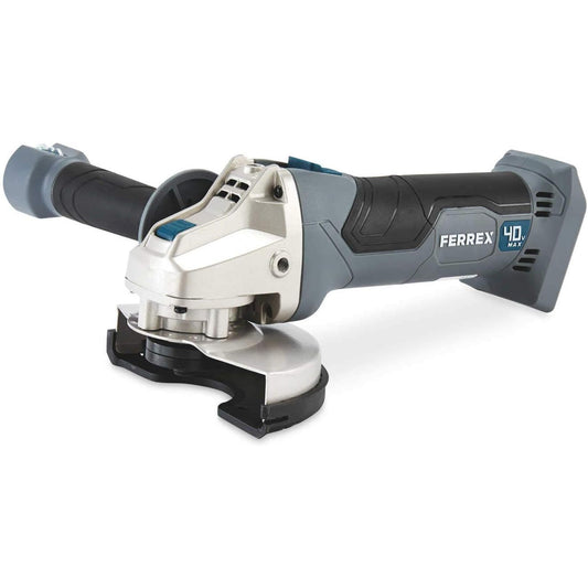 FERREX 40V Cordless Angle Grinder 125mm with Auxiliary Handle No Battery