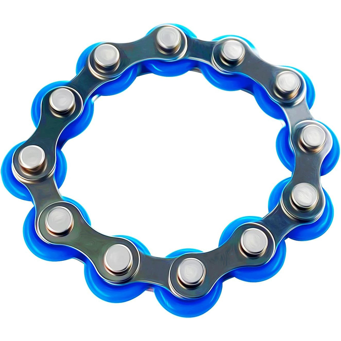 Yomiie 12-Roller Flippy Chain Fidget Toy, ADHD, Anxiety, Stress Relief
