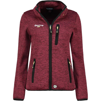 Geographical Norway Women's Teden Fleece Winter Jacket - Warm Bordeaux