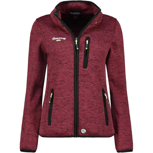 Geographical Norway Women's Teden Fleece Winter Jacket - Warm Bordeaux