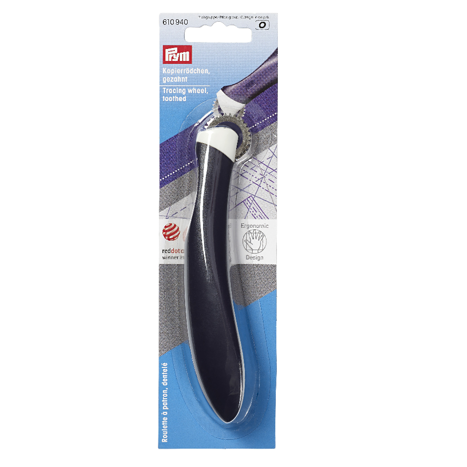Prym Serrated Ergonomic Tracing Wheel for Precise Dotted Lines