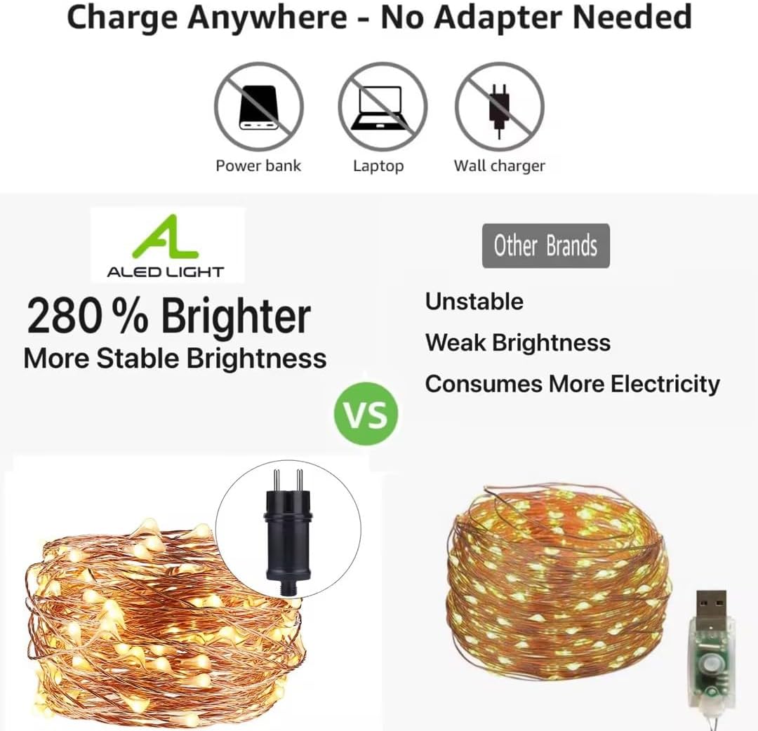 ALED LIGHT AL503003 32m LED String Lights 320 LEDs Copper Wire
