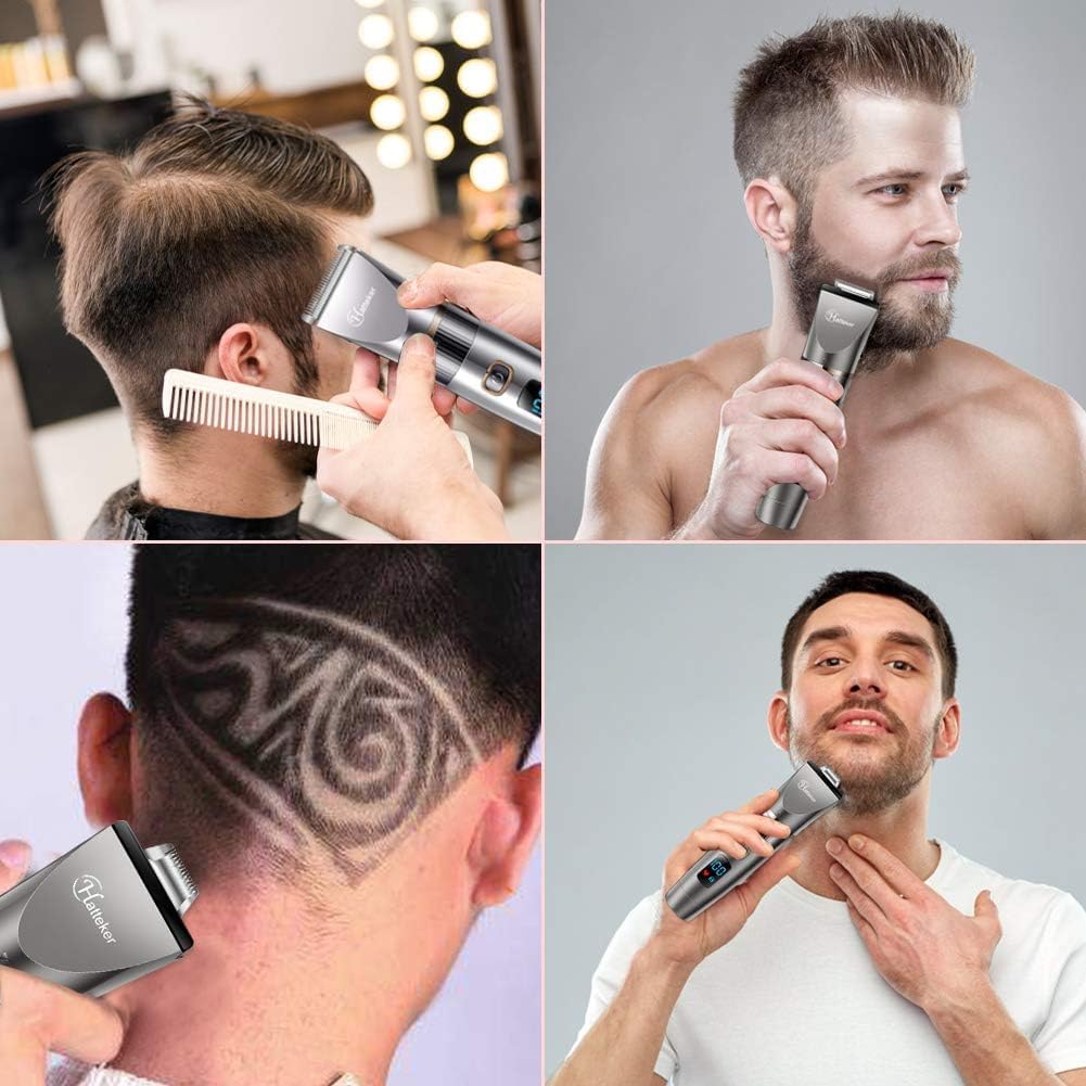 Hatteker RFC-690 Cordless Beard Trimmer Kit, 2.5h Battery