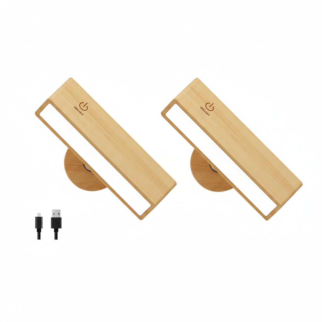 Rechargeable Cordless LED Wall Sconce with Touch Control 2 Pack