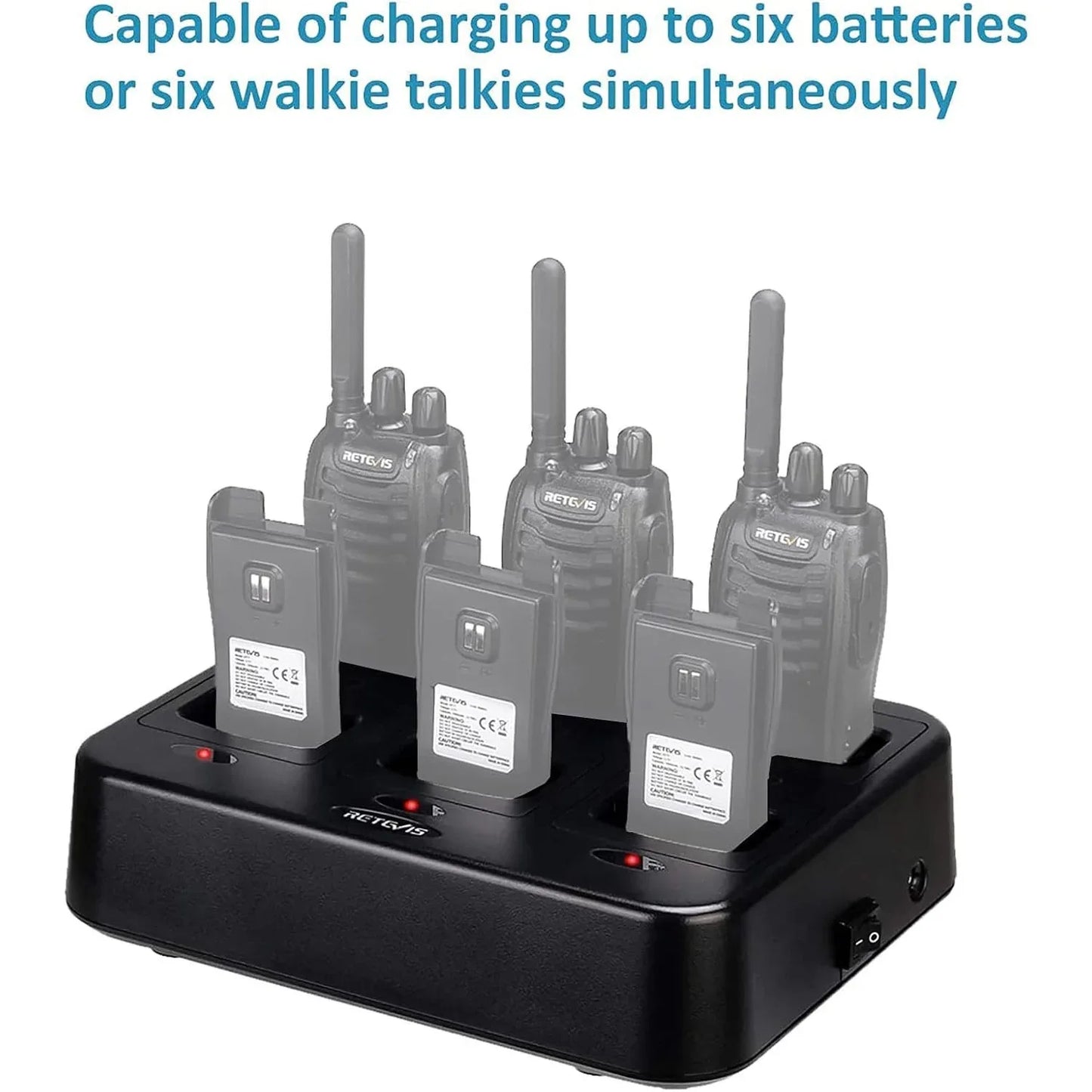 Retevis RTC777 Six‑Way Charger for Retevis H777 & Baofeng 888S - Gomix Brands Outlet