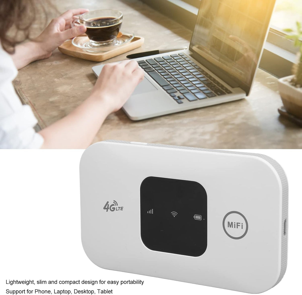 Flexman MF800-2 Portable Mobile WiFi Hotspot White