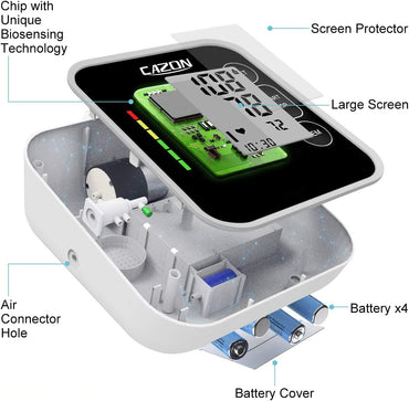 CAZON Digital Upper Arm Blood Pressure Monitor with Large Cuff