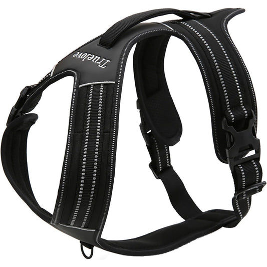 Truelove TLH5551 No Pull Dog Harness with Handle - Black