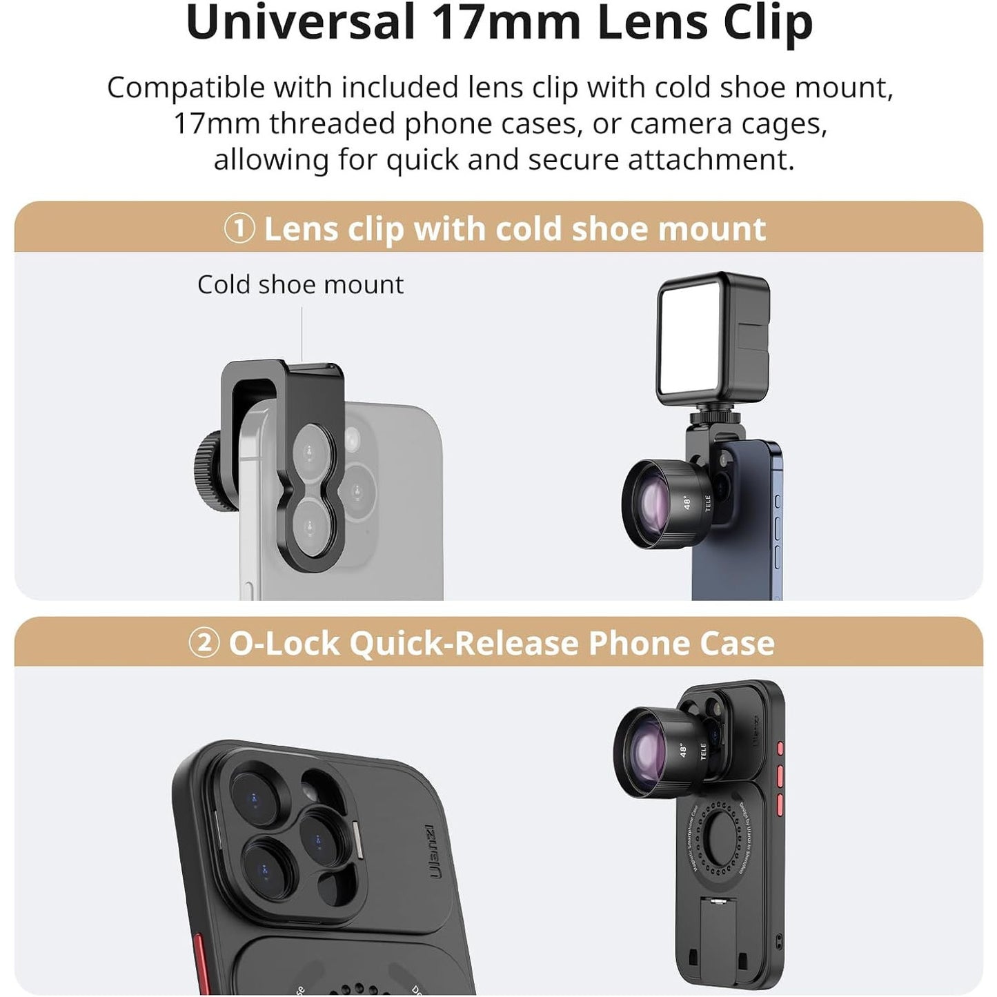 ULANZI CL-003 10x Macro Phone Lens with 17mm Adapter