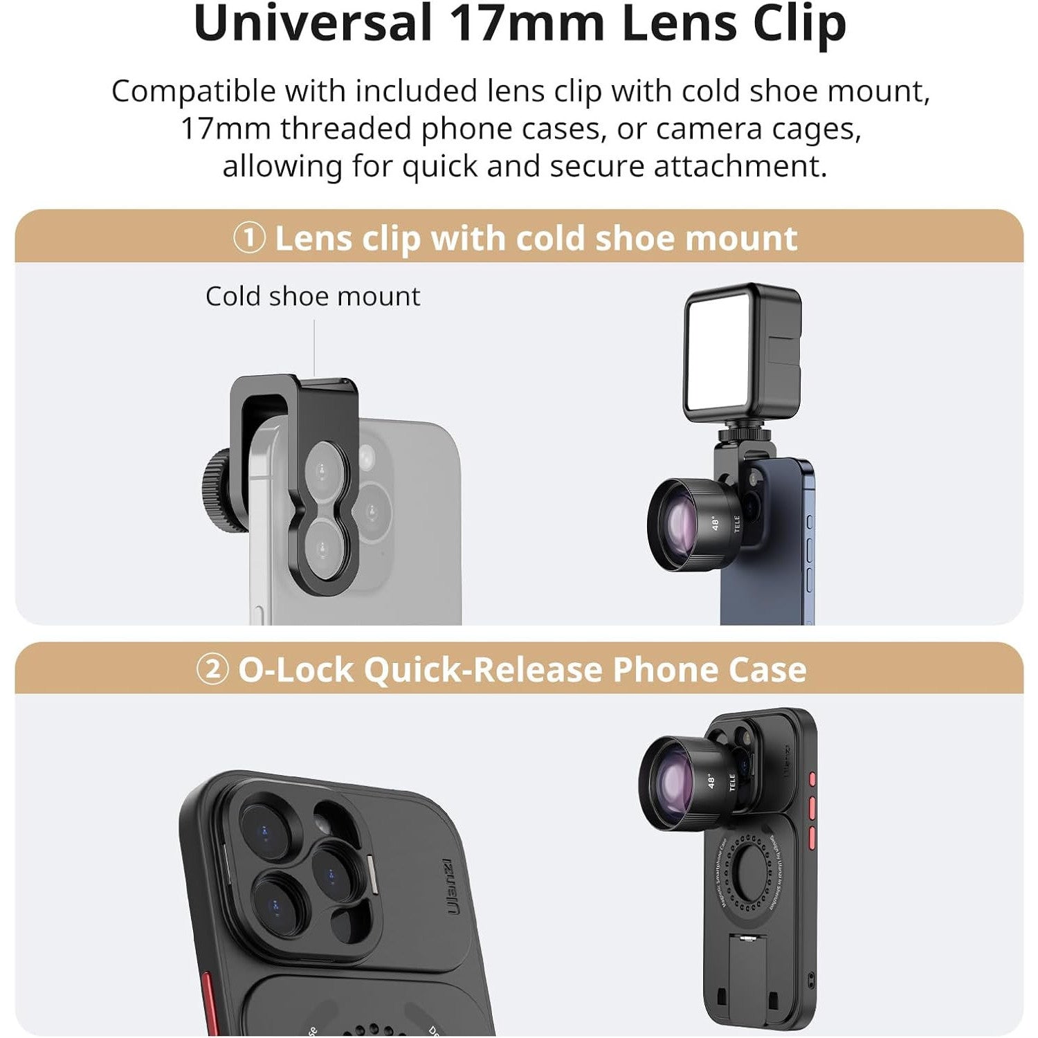 ULANZI CL-003 10x Macro Phone Lens with 17mm Adapter