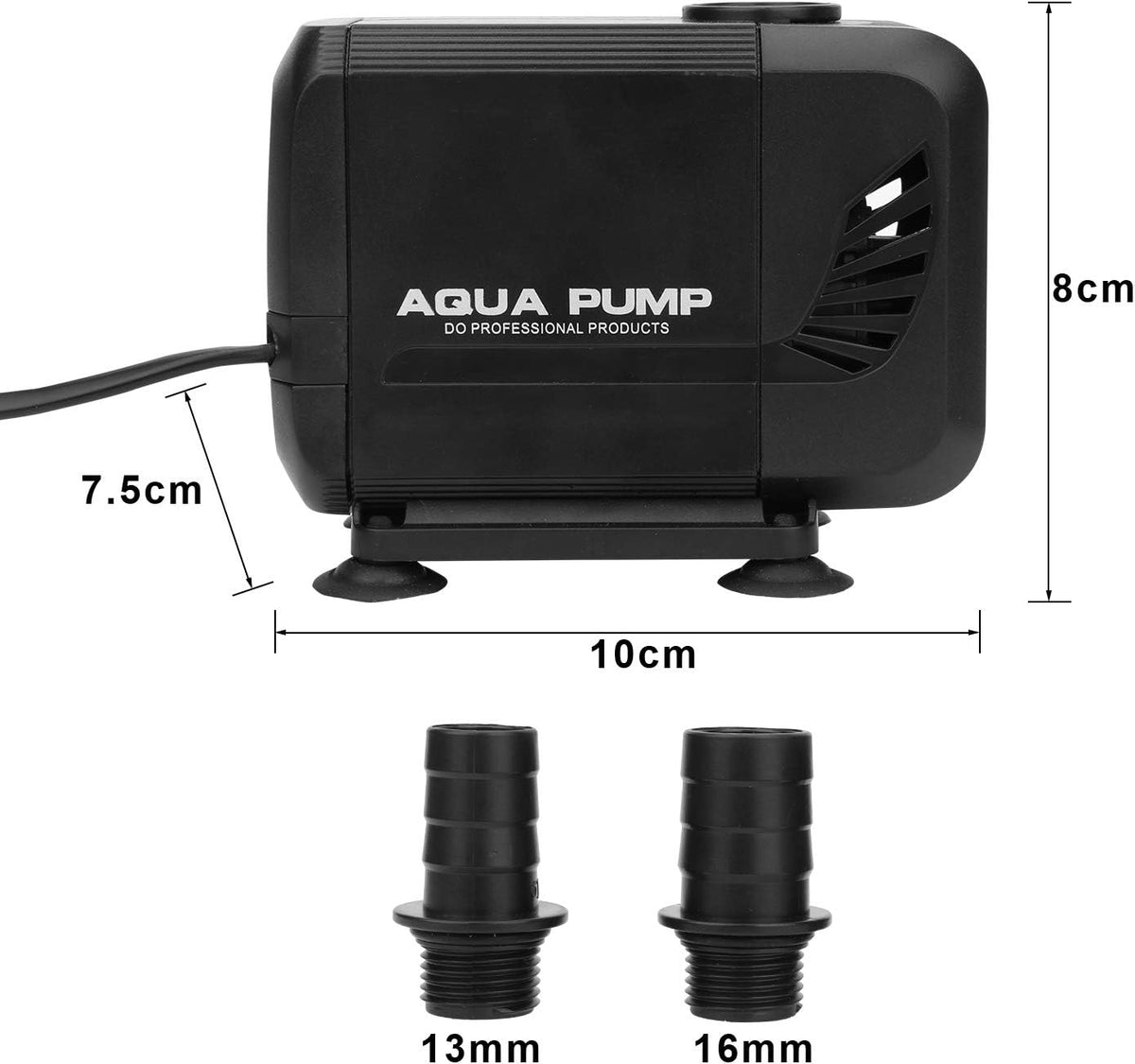 SWANEW 15W Submersible Pond Pump – 1500L/H Flow with Dual Nozzles