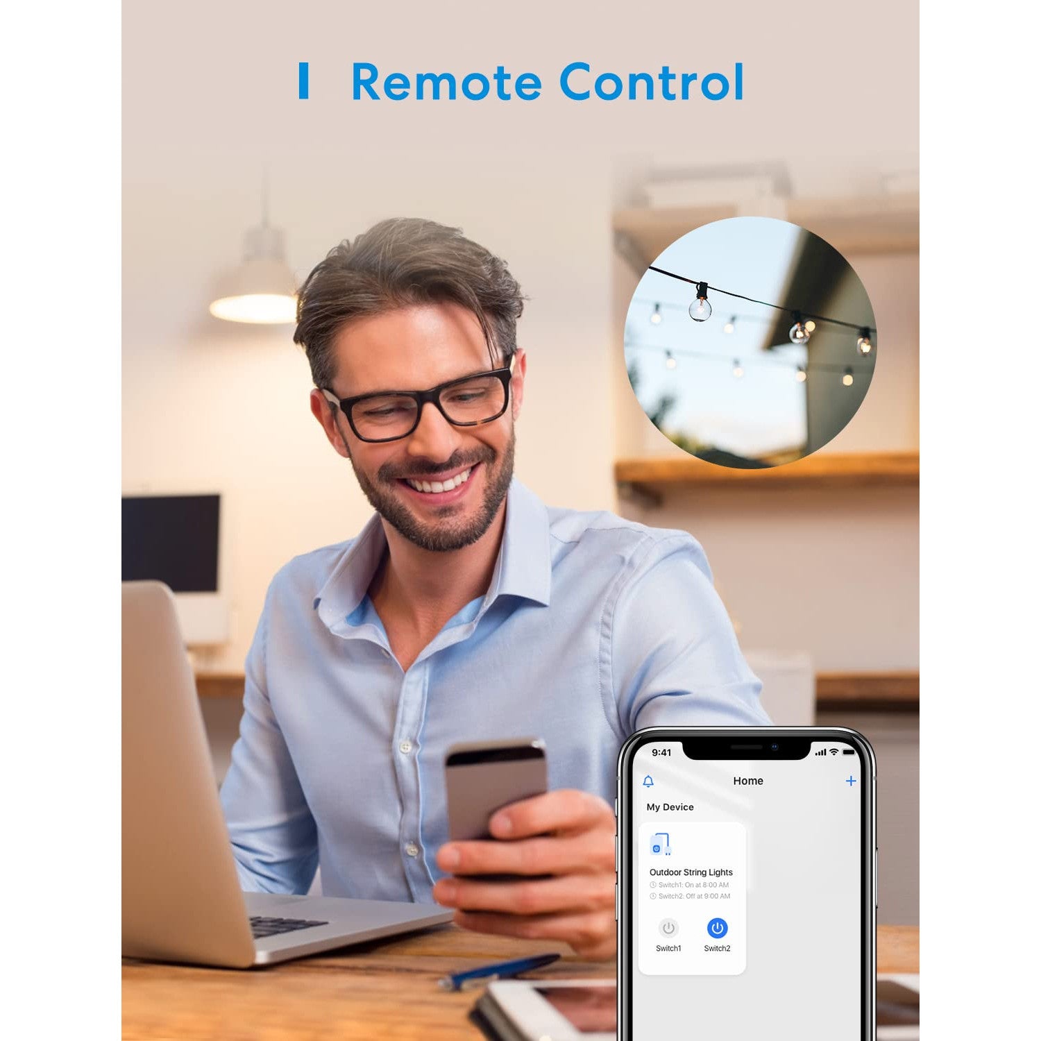 Meross Outdoor WiFi Power Socket Waterproof Smart Plug 2 Outlets