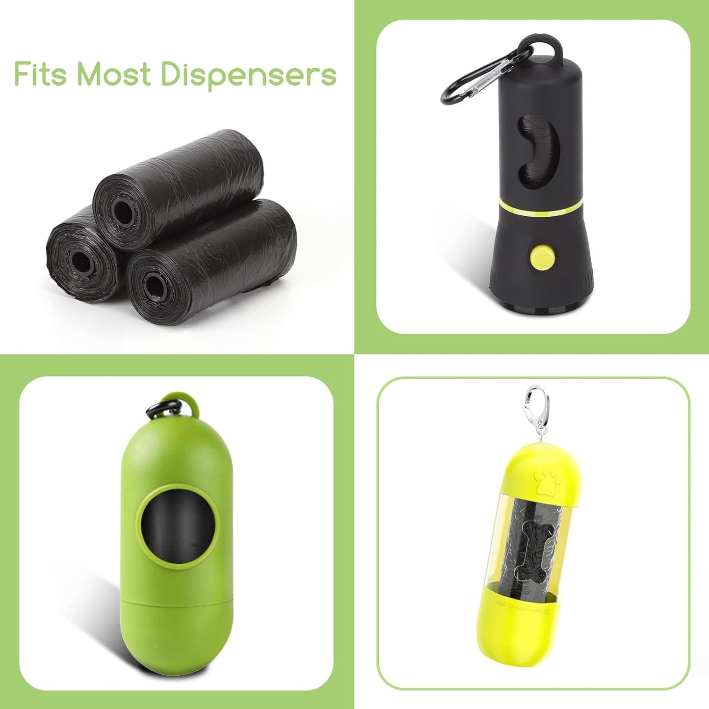 Nobleza 1080 Count Scented Dog Poop Bags, Leak-Proof and Thick