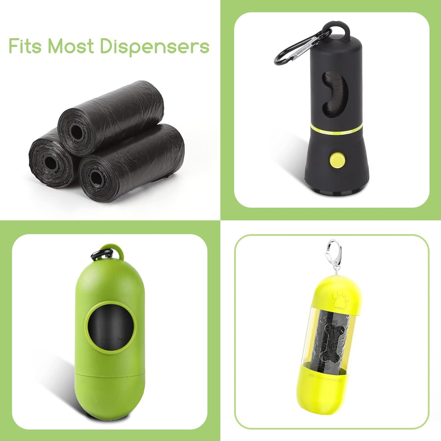 Nobleza 1080 Count Scented Dog Poop Bags, Leak-Proof and Thick