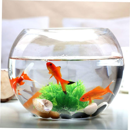 Clear Round Glass Fish Bowl 20cm Diameter Aquarium