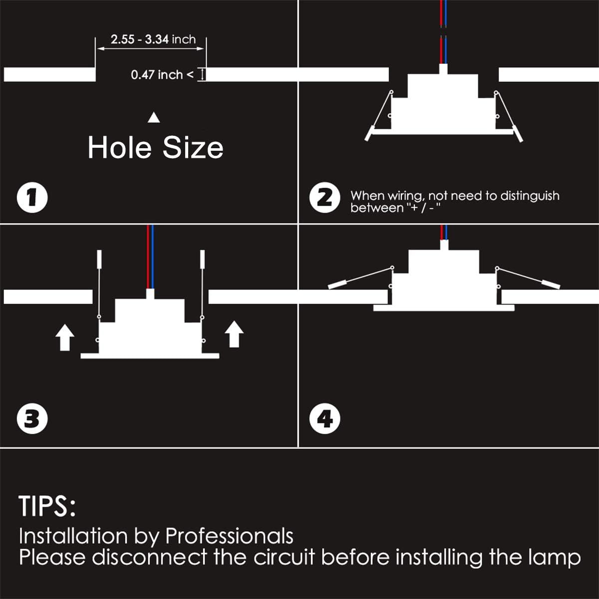 ChangM RGB LED Recessed Spotlight 6x5W Warm White Rotatable