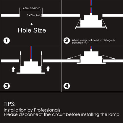 ChangM RGB LED Recessed Spotlight 6x5W Warm White Rotatable