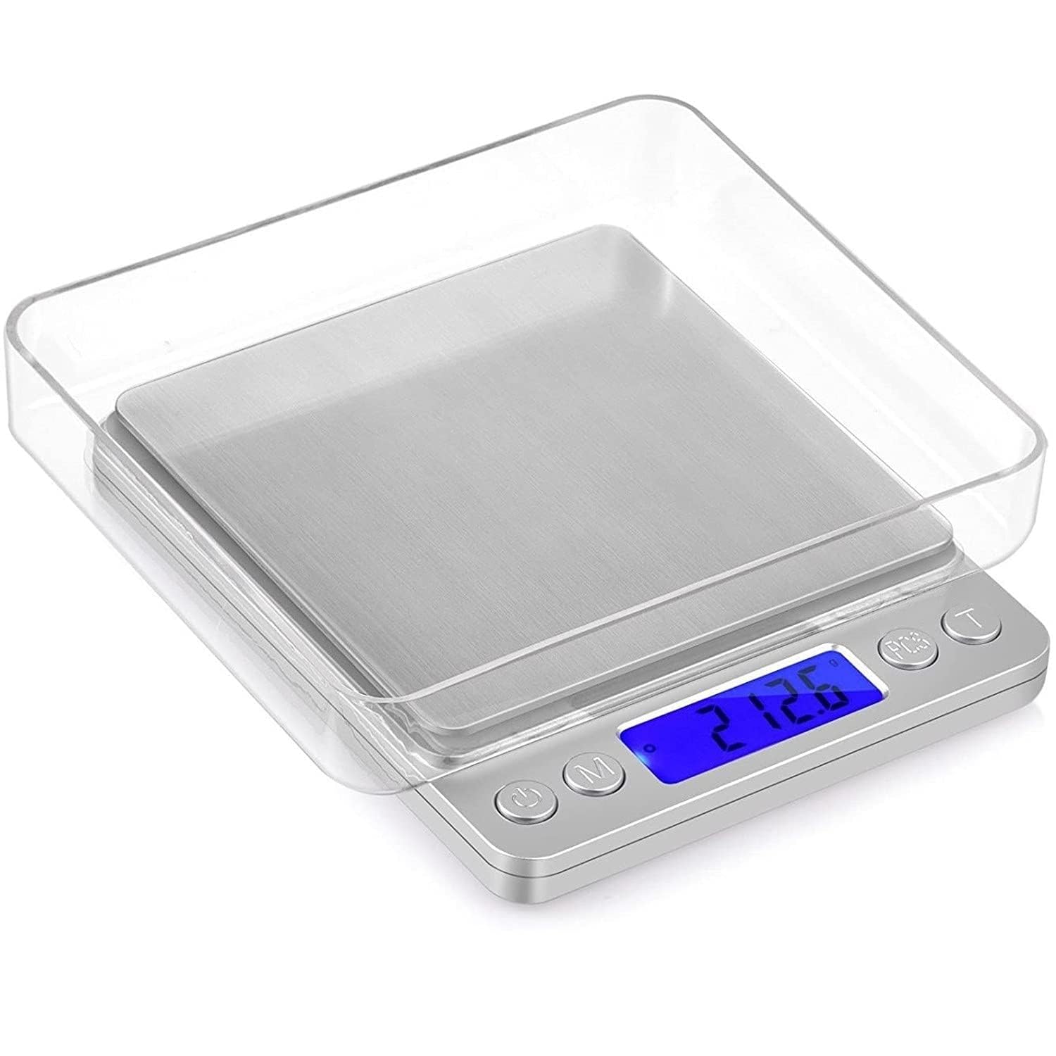 eWINNER High-Precision Digital Pocket Scale 500-3000g Dual Trays