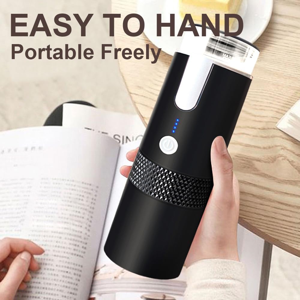 Portable Mini Electric Espresso Maker with Type‑C & Car Charger