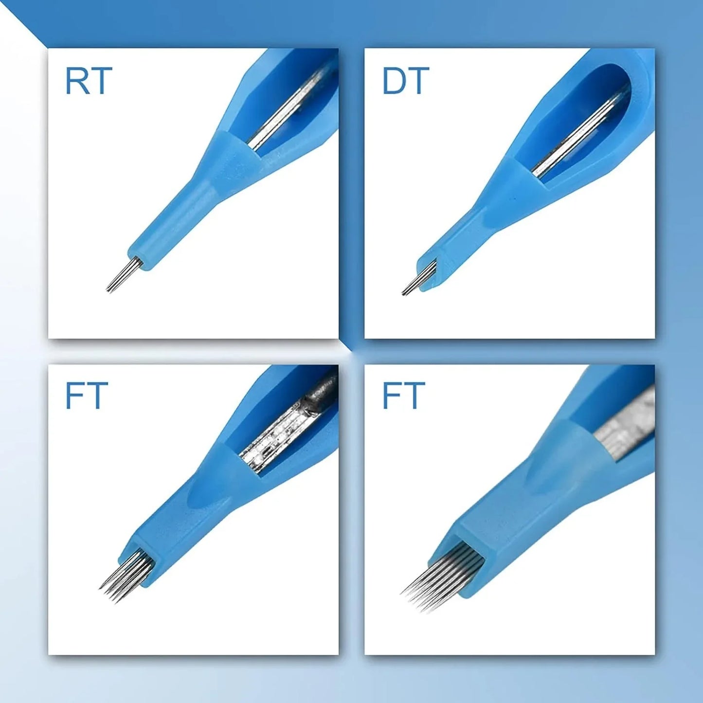 50pcs Blue Disposable Tattoo Needle Tips Set Mixed RT - Gomix Brands Outlet