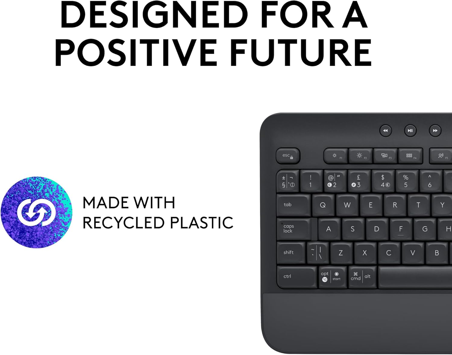 Logitech Signature K650 Wireless Full-Size Keyboard with Wrist Rest