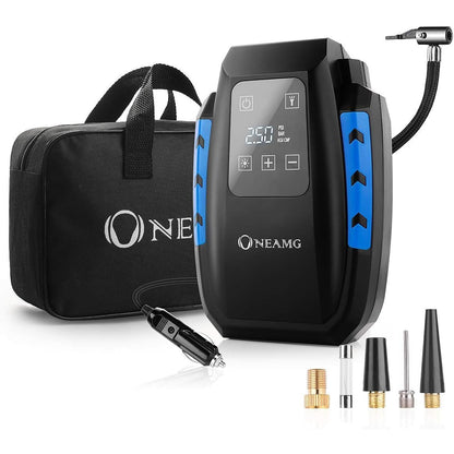 OneAmg 12V Portable Car Air Compressor with Touchscreen 150 PSI