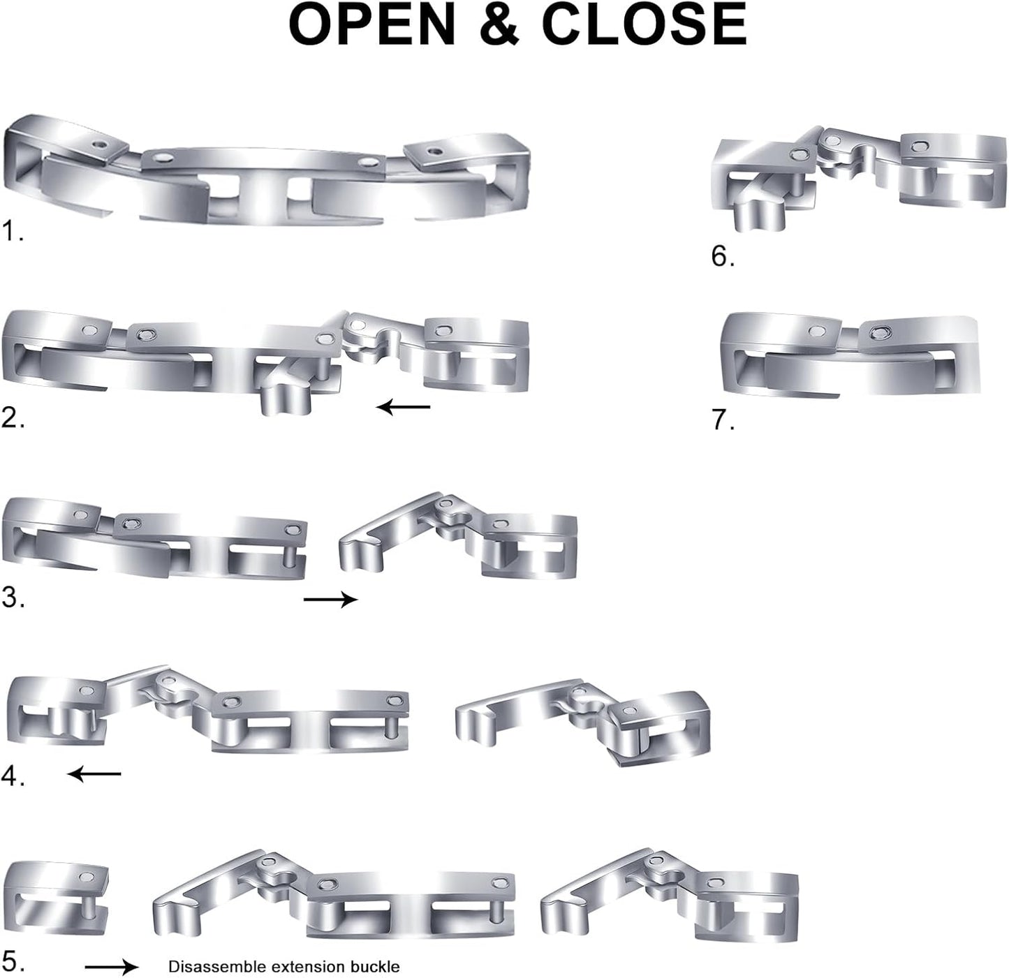 JEROOT Women's Magnetic Tennis Bracelet with 5mm Cubic Zirconia