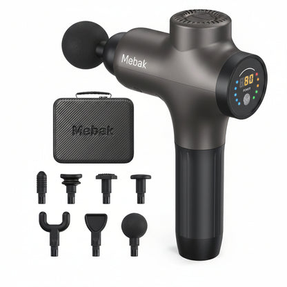 Mebak 3 Massage Gun Deep Tissue Percussion Massager for Athletes Shoulder Leg Back Pain Relief