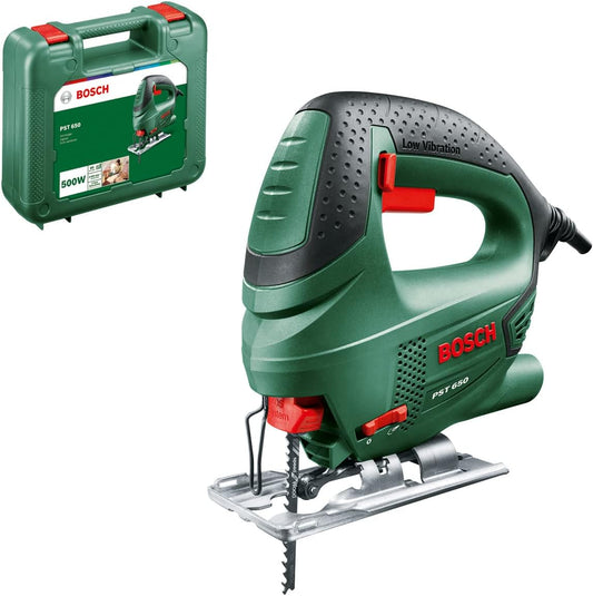 Bosch PST 650 500W Green Jig Saw with Soft Grip
