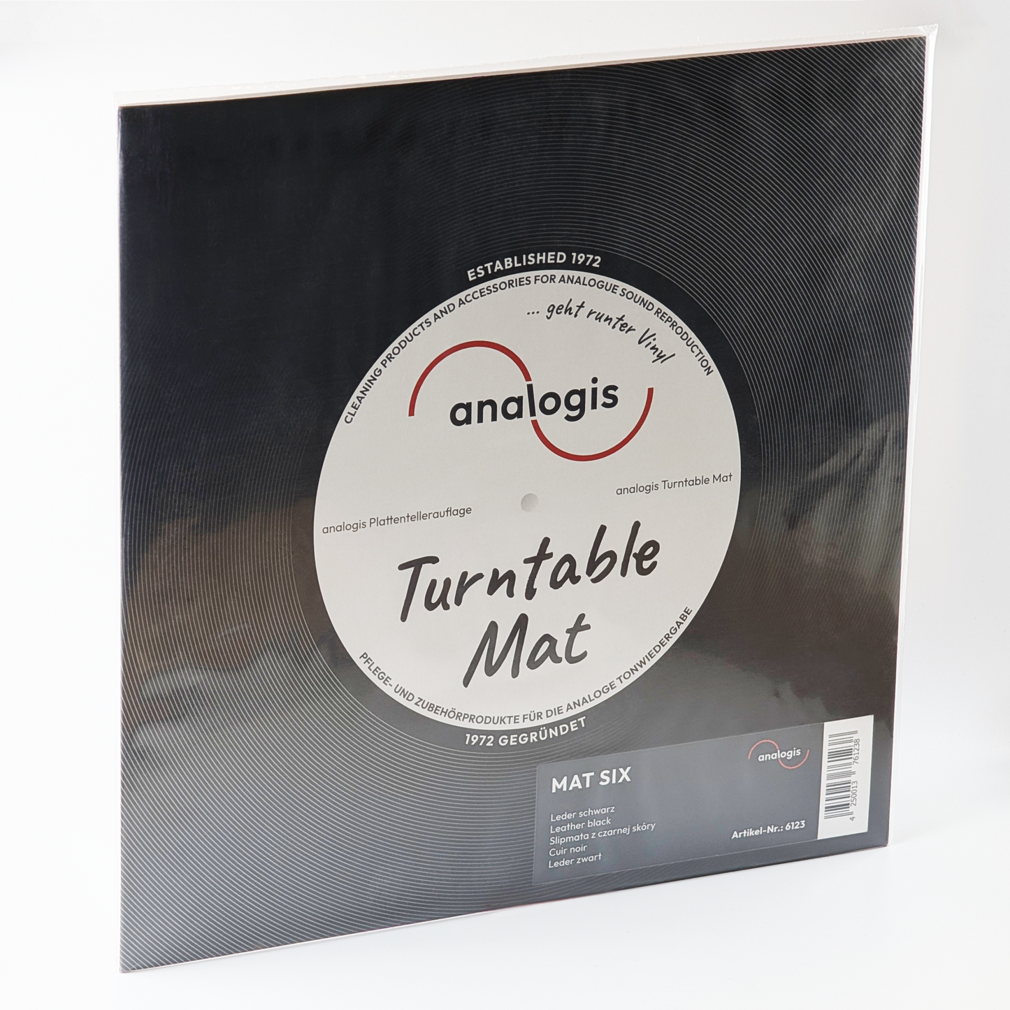 Analogis Mat Six Black Premium Vinyl Turntable Damping Mat
