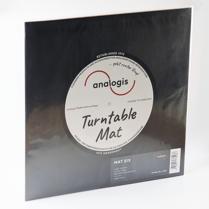 Analogis Mat Six Black Premium Vinyl Turntable Damping Mat