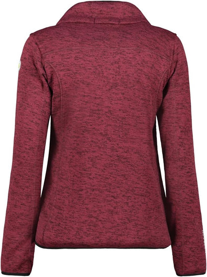 Geographical Norway Women's Teden Fleece Winter Jacket - Warm Bordeaux