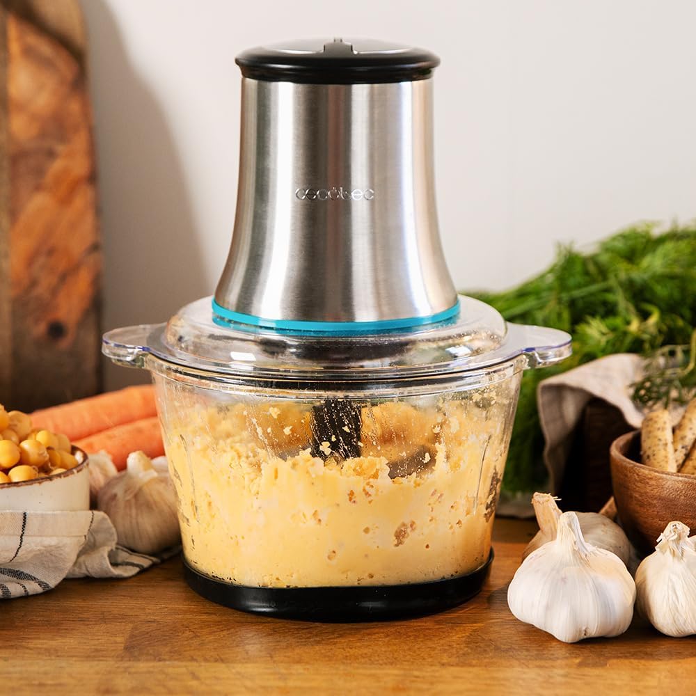 Cecotec Chopbeat 2000 Electric Food Chopper 500W 4‑Blade Glass